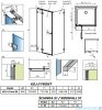 Radaway Arta Kdj II kabina 80x80cm lewa szkło przejrzyste 386420-03-01L+1386040-03-01L+386020-03-01